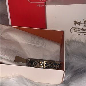 Cheetah enamel Coach bracelet - very trendy!